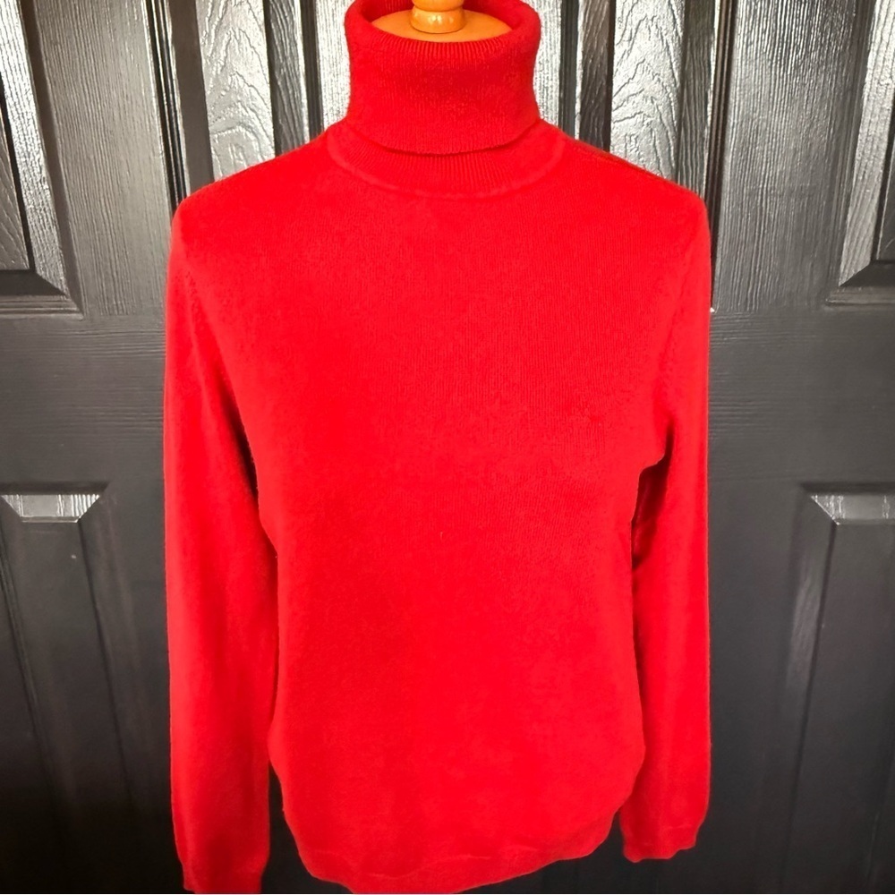 Ralph Lauren Sport 85% Silk 15% Cashmere turtleneck sweater RED